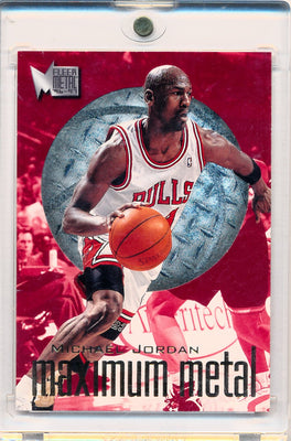 Fleer 1996-1997 Metal Maximum Metal #4 Michael Jordan 4/10