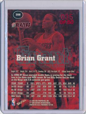 SkyBox 1997-1998 Premium Star Rubies #208 Brian Grant 35/50