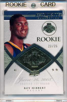 Upper Deck 2008-2009 Exquisite Collection Rookie Parallel #70 Roy Hibbert 23/25