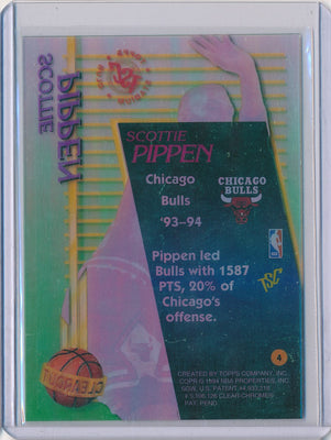 Topps 1993-1994 Stadium Club Clearcut #4 Scottie Pippen