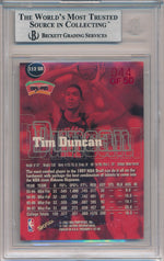 SkyBox 1997-1998 Premium Star Rubies #112SR Tim Duncan 44/50 / BGS Grade 8.5