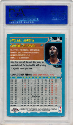 Topps 2001-2002 Chrome Refractor #95 Michael Jordan  / PSA Grade 10