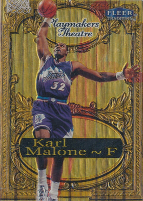 Fleer 1998-1999 Tradition Playmaker Theatre #10/15PT Karl Malone 61/100 / BGS Grade 8.5