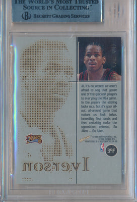 SkyBox 1998-1999 Molten Metal Fusion Titanium #39F Allen Iverson 26/40 / BGS Grade 9