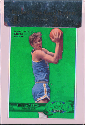 Upper Deck 2011-12 Fleer Retro Precious Metal Gems GREEN #PM-30 Bill Walton 9/10 / BGS Grade 9