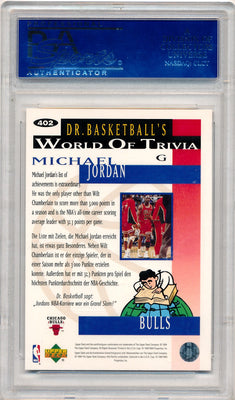 Upper Deck 1994-1995 Collectors Choice Gold Signature #402 Michael Jordan  / PSA Grade 10