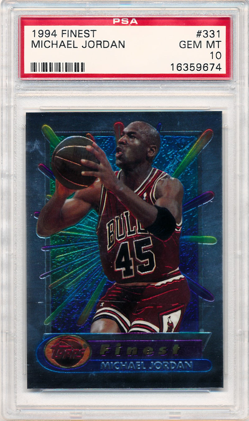 Topps 1994-1995 Finest  #331 Michael Jordan  / PSA Grade 10