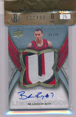 Upper Deck 2009-2010 Exquisite Collection Limited Logos #LBR Brandon Roy 5/10 / Auto Grade 10