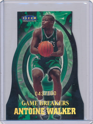 Fleer 1999-2000 Tradition Game Breakers #14/15GB Antoine Walker 43/100