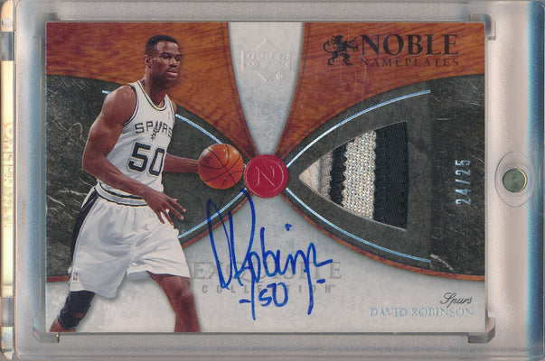 Upper Deck 2006-2007 Exquisite Collection Noble Nameplates #NN-DR David Robinson 24/25