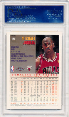 Topps 1997-1998 Chrome Refractor #123 Michael Jordan  / PSA Grade 10