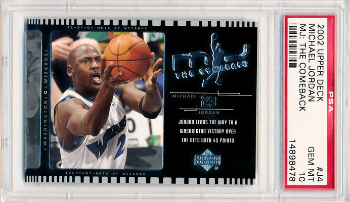 Upper Deck 2002-2003  MJ: The Comeback #J4 Michael Jordan  / PSA Grade 10