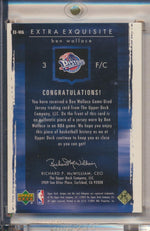 Upper Deck 2003-2004 Exquisite Collection Extra Exquisite Jumbo Patch #EE-WA Ben Wallace 28/75