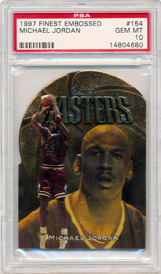 Topps 1997 Finest Embossed #154 Michael Jordan  / PSA Grade 10