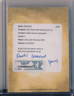 Panini 2011-2012 Gold Standard Autographs ##0 Kawhi Leonard