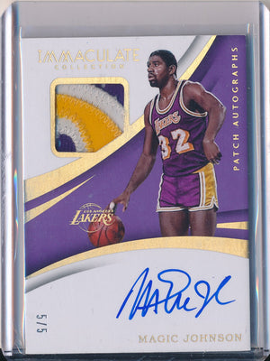 Upper Deck 2003-2004 SP Game Used Legendary Fabrics #EJ-AL Magic Johnson 37/100