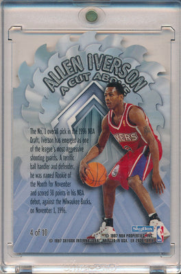 SkyBox 1996-1997 EX 2000 Cut Above #4/10 Allen Iverson