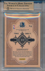 Panini 2010-2011 Gold Standard Gold Mining Patch #14 Dirk Nowitzki 20/25 / BGS Grade 9.5