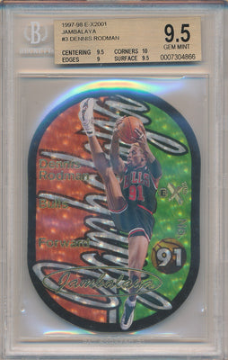 SkyBox 1997-1998 EX 2001 Jambalaya #3/15JB Dennis Rodman  / BGS Grade 9.5