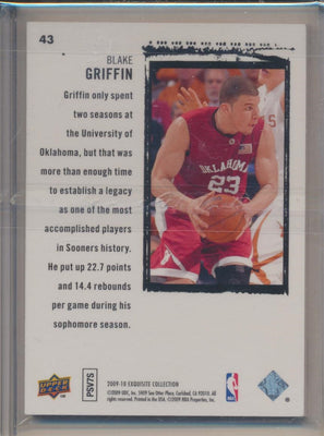 Upper Deck 2009-2010 Exquisite Collection Rookie #43 Blake Griffin 196/225