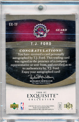 Upper Deck 2006-2007 Exquisite Collection Exquisite Enshrinements #EXTF T.J. Ford 9/25