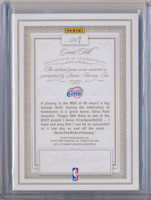 Panini 2012-2013 Flawless Emerald Jumbo Patches #7 Grant Hill 3/5