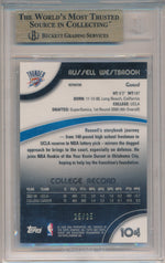 Topps 2008-09 Finest Refractors Gold #104 Russell Westbrook 25/25 / BGS Grade 9.5