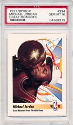 Skybox 1990-1991  Great Moments #334 Michael Jordan  / PSA Grade 10