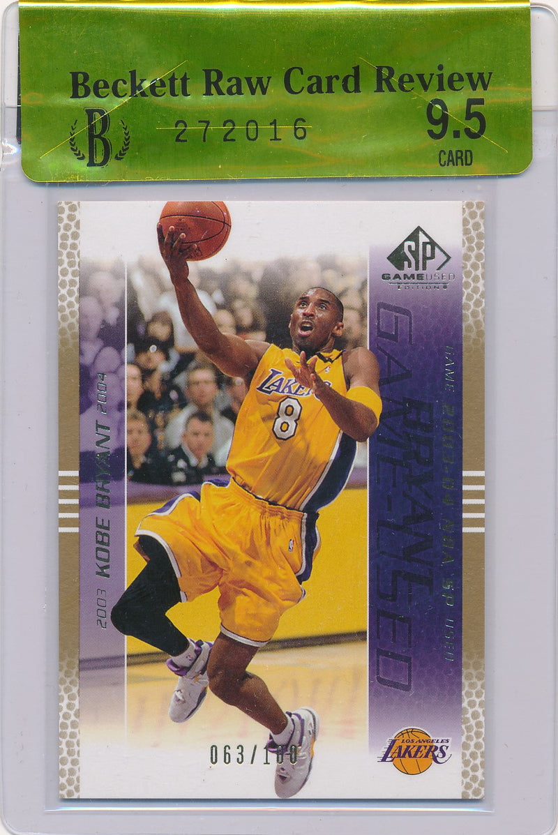 Upper Deck 2003-2004 SP Game Used Edition #39 Kobe Bryant 63/100