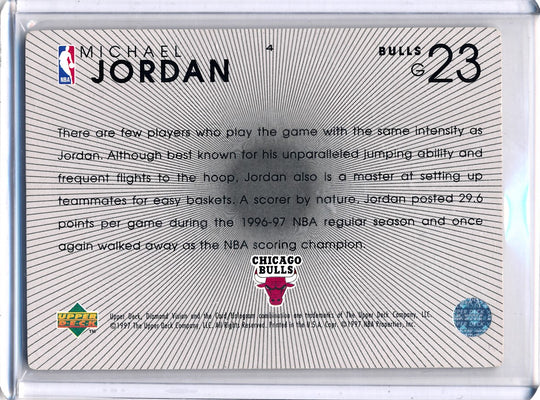 Upper Deck 1997-1998 Diamond Vision  # Michael Jordan