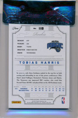 Panini 2012-2013 National Treasures  Gold #118 Tobias Harris 5/5 / BGS Grade 8 / Auto Grade 10