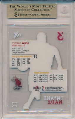 Fleer 2003-2004 E-X Basketball #90 Dwyane Wade  / BGS Grade 9.5