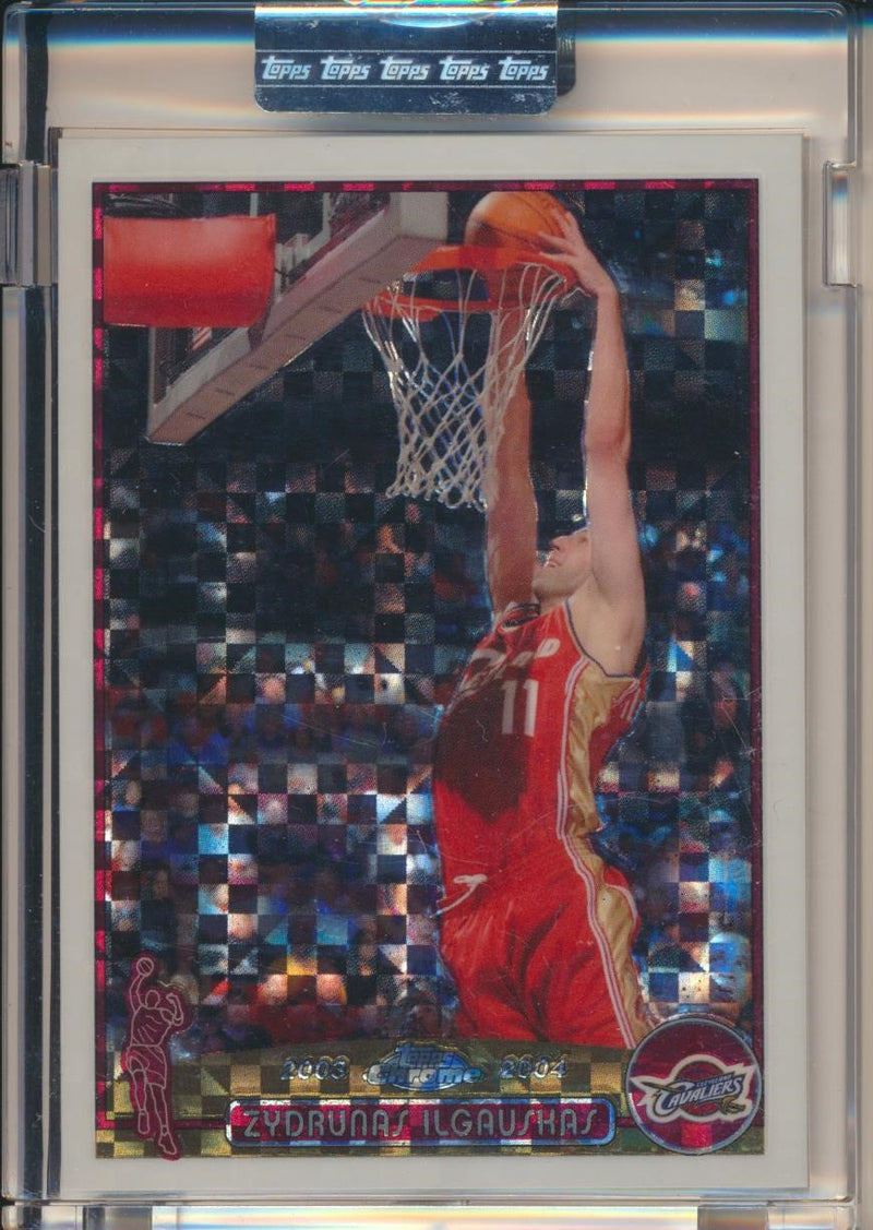 Topps  2003-2004 Chrome  X-Fractor #75 Zydrunas Ilgauskas 26/220