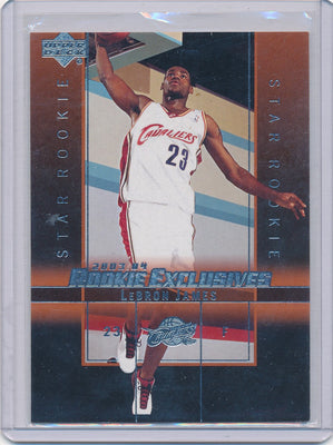 Upper Deck 2003-2004 Rookie Exclusives Star Rookie #23 Lebron James