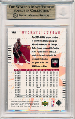 Upper Deck 1998-1999 Ionix MJ Hologrfx #MJ1 Michael Jordan  / BGS Grade 9.5