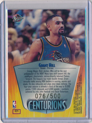 Topps 1998-1999 Finest  Centurions W/ Peel #C1 Grant Hill 76/500