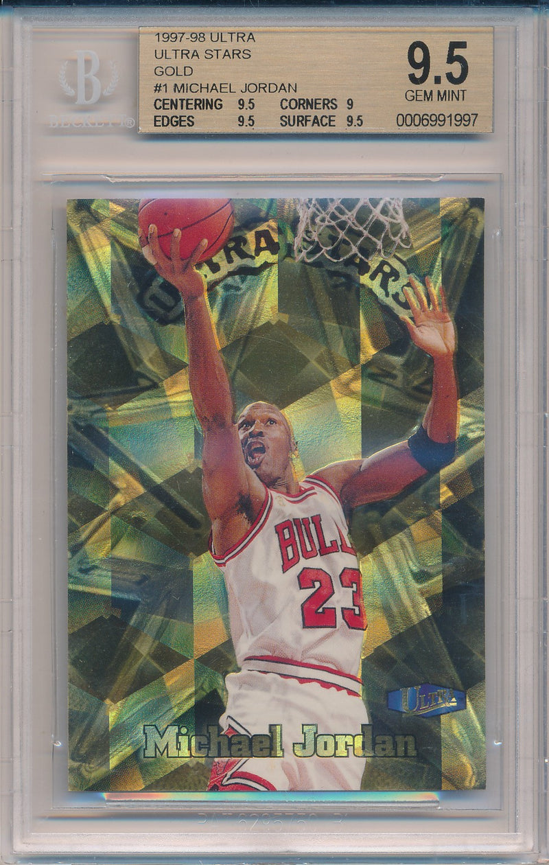 Fleer 1997-1998 Ultra Ultra Stars #1/20US Michael Jordan  / BGS Grade 9.5