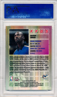 Topps 2001-2002 Chrome Fast & Furious #FF05 Michael Jordan  / PSA Grade 10