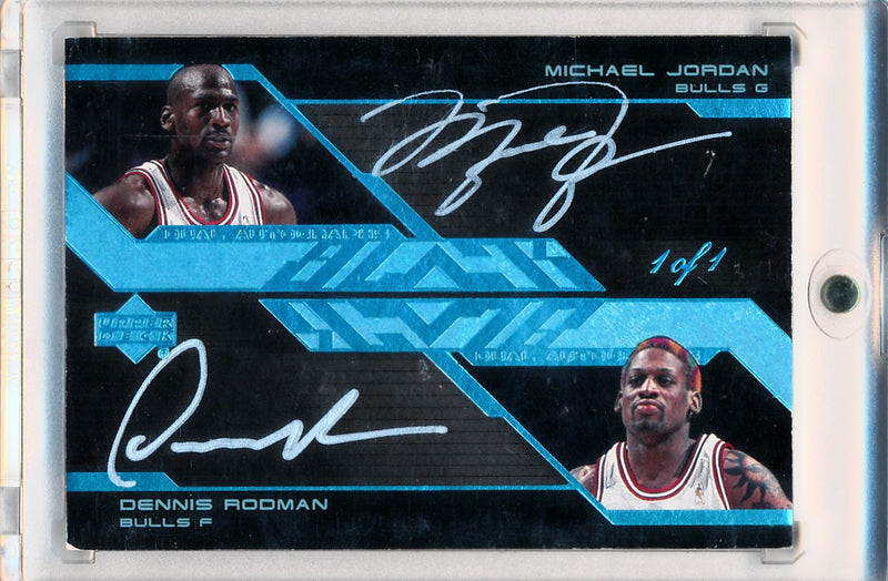 Upper Deck 2007-2008 Ud Black Dual Autographs #DAU-JR Michael Jordan / –  Mr. B's Collection