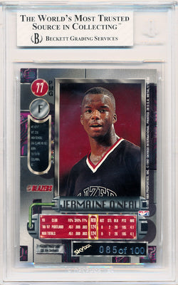 Skybox 1997-1998 Metal Universe Championship Precious Metal Gems Red #77 Jermaine O'neal 85/100 / BGS Grade 8