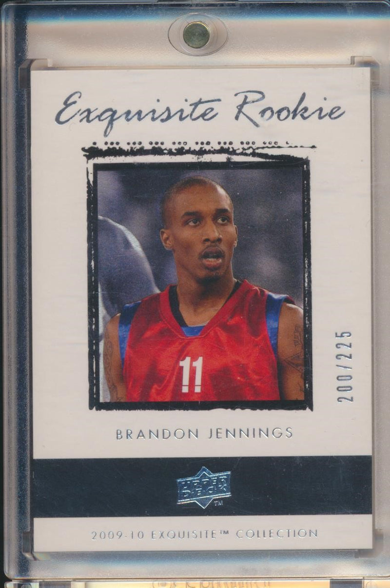 Upper Deck 2009-2010 Exquisite Collection Exquisite Rookie #47 Brandon Jennings 200/225