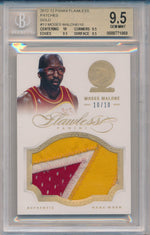 Panini 2012-2013 Flawless Gold Jumbo Patches #13 Moses Malone 10/10 / BGS Grade 9.5