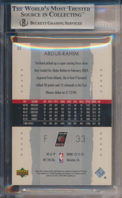 Upper Deck 2003-2004 Exquisite Collection Base #32 Shareef Abdur-Rahim 138/225 / BGS Grade 9