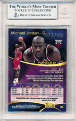 Topps 1997-1998 Stadium Club One Of A Kind #118 Michael Jordan 71/150 / BGS Grade 9