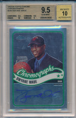 Topps 2003-2004 Chrome Chromographs #CA-DW Dwyane Wade  / BGS Grade 9.5 / Auto Grade 10