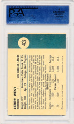 Fleer 1961 Los Angeles Lakers  #43 Jerry West  / PSA Grade 8