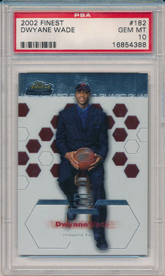 Topps  2002-2003 Finest Basketball #182 Dwyane Wade  / PSA Grade 10