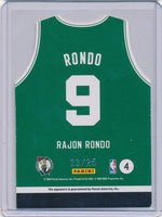 Panini 2009-10 Threads Jersey Die Cut Autograph #4 Rajon Rondo 23/25