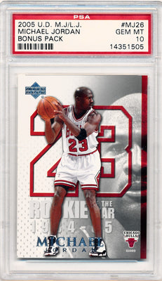 Upper Deck 2005 Rookie Of the Year Bonus Pack #MJ26 Michael Jordan  / PSA Grade 10