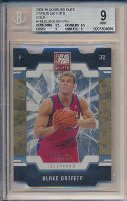 Panini  2009-2010 Donruss Elite Status Die-Cuts Gold #161 Blake Griffin 19/24 / BGS Grade 9